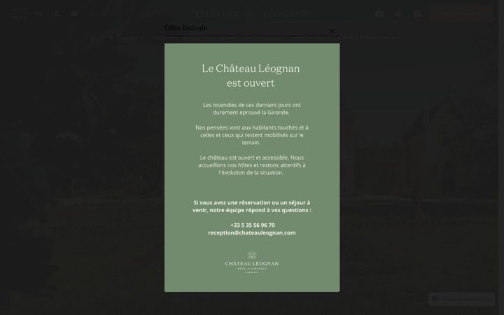 Screenshot of chateauleognan.com