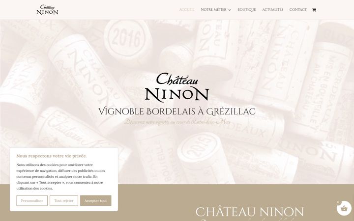 Skjermbilde av chateauninon.fr