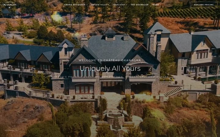 Screenshot of chateauokanagan.com