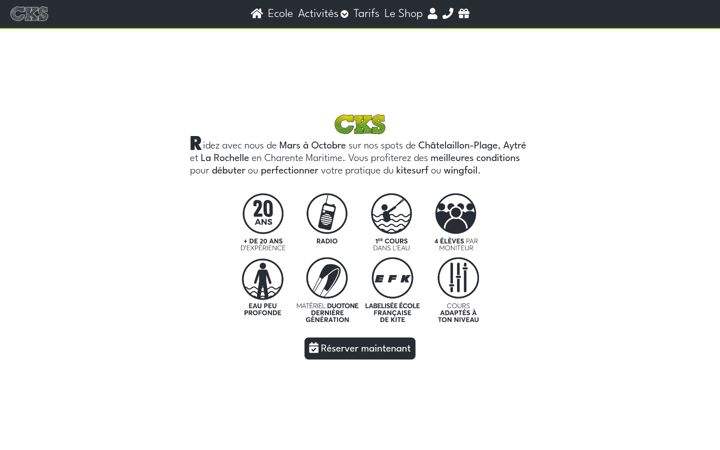 Screenshot of chatelkiteschool.com