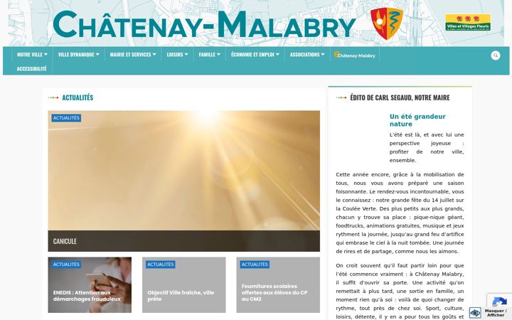 Skærmbillede af chatenay-malabry.fr