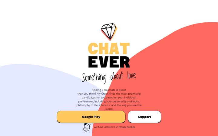 Screenshot of chatever.app