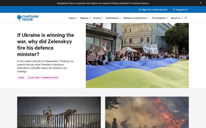 Snímek obrazovky chathamhouse.org