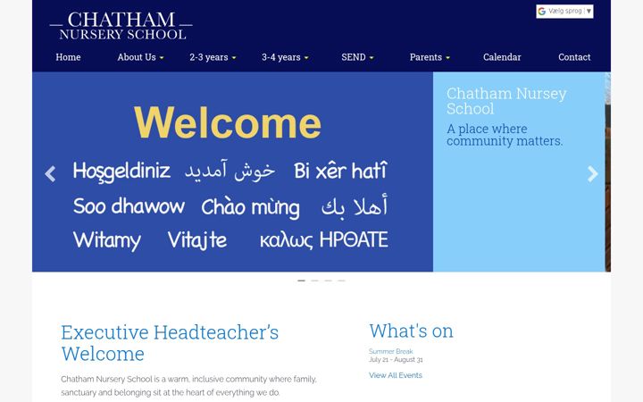 Screenshot von chathamnursery.co.uk
