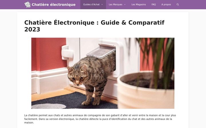 Screenshot of chatiere-electronique.com