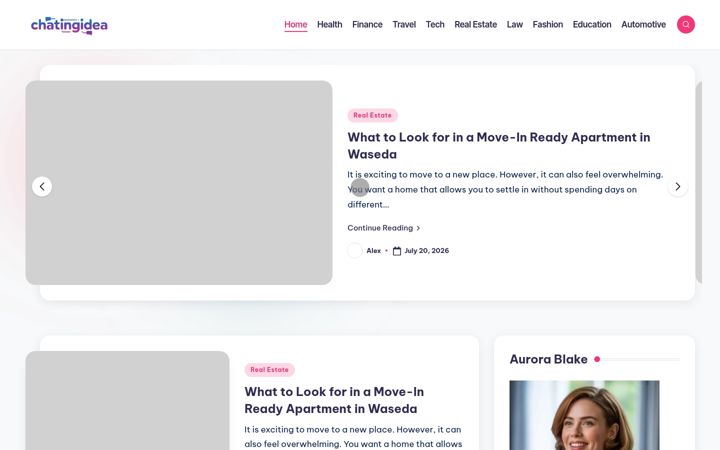 Screenshot of chatingidea.com