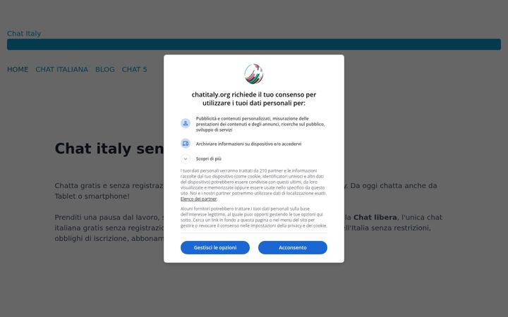 Snímek obrazovky chatitaly.org
