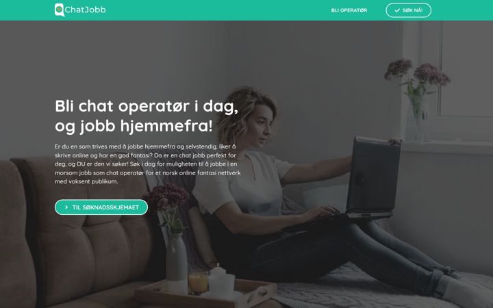 Screenshot of chatjobb.com