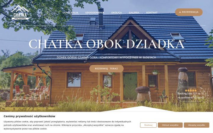 Screenshot ta' chatkaobokdziadka.pl
