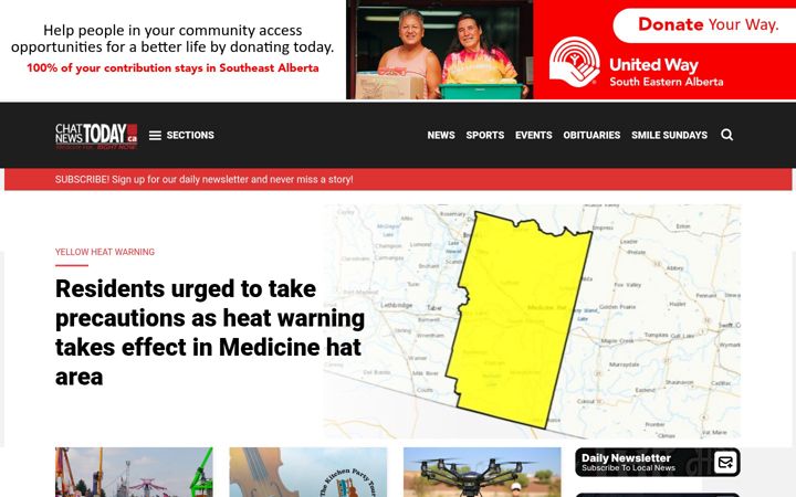 Screenshot of chatnewstoday.ca