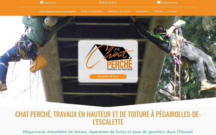 Skjámynd af chatperche-occitanie.fr