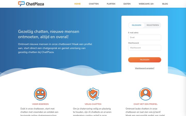 Skjámynd af chatplaza.com