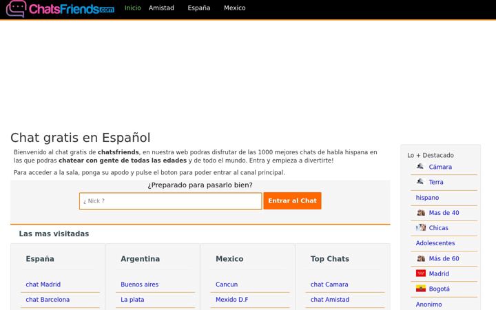 Screenshot of chatsfriends.com