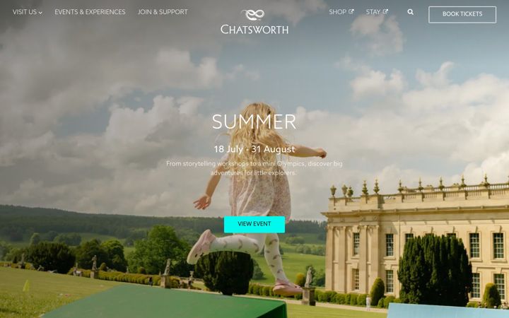 Screenshot of chatsworth.org