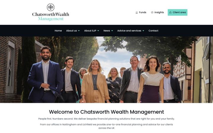 Screenshot von chatsworthwm.co.uk