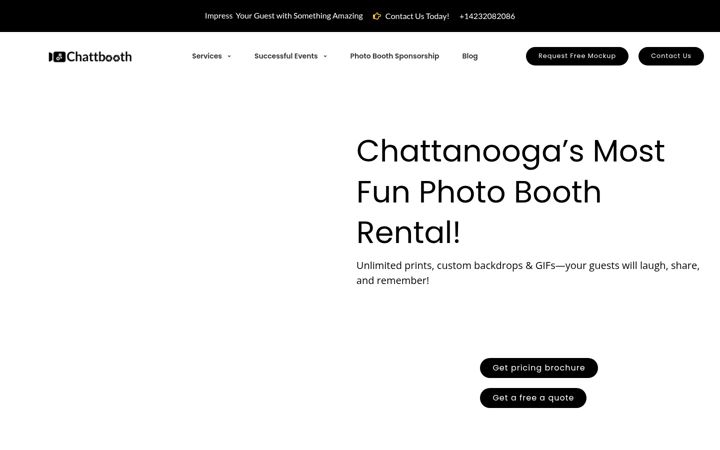Screenshot of chattbooth.com