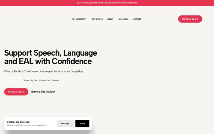 Screenshot of chattytoolbox.com
