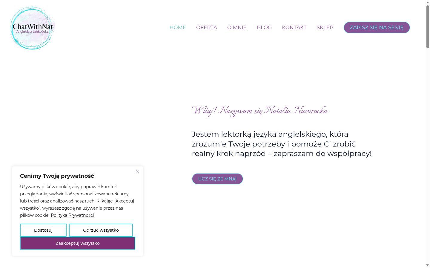Screenshot tal-banner tal-kunsens muri qabel kwalunkwe interazzjoni