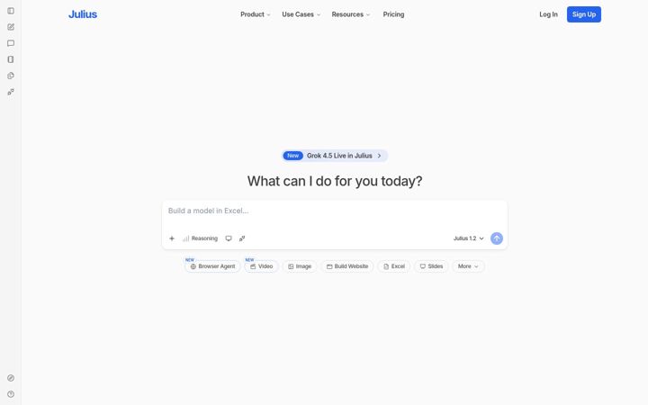Skærmbillede af chatwithyourdata.io
