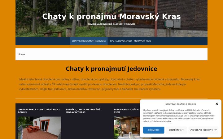 Snímek obrazovky chatykpronajmuti.eu