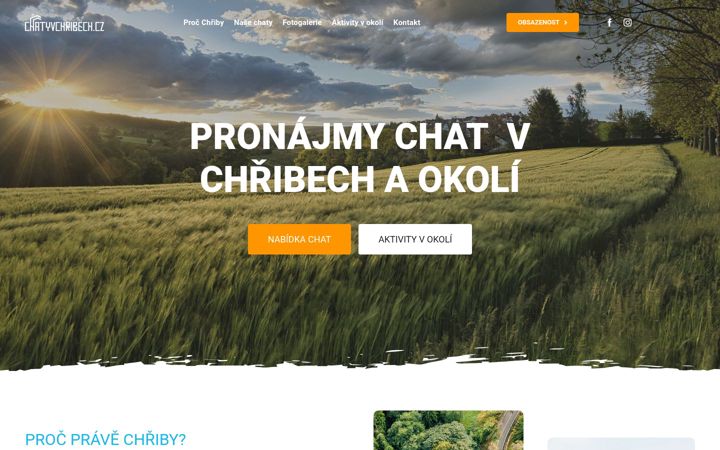 Ekraanipilt saidist chatyvchribech.cz