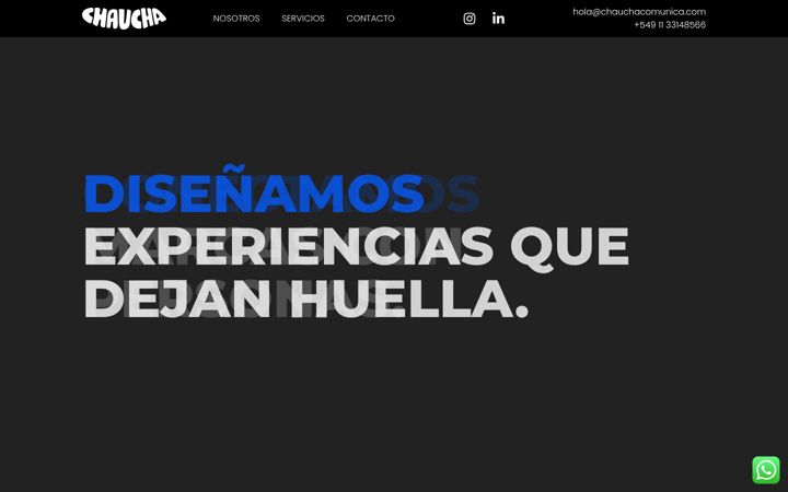 Screenshot of chauchacomunica.com