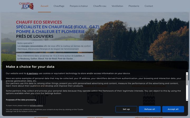 Skjámynd af chauf-eco-services.fr