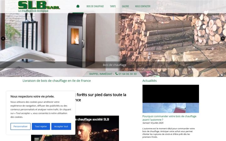 Screenshot of chauffage-bois-sec.com