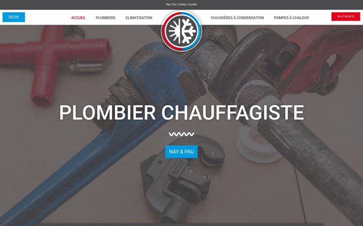 Skjámynd af chauffage-climatisation64.fr