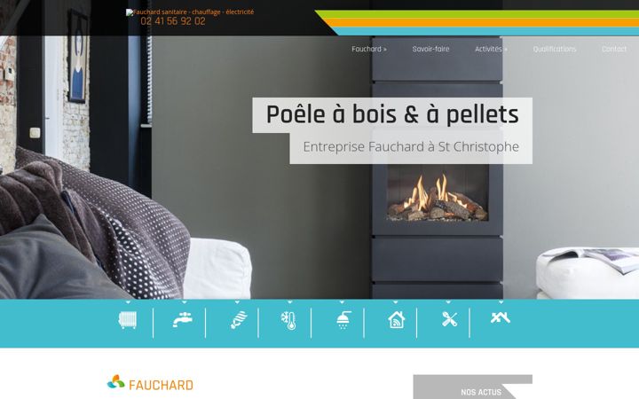 Skjámynd af chauffage-electricite-fauchard.fr