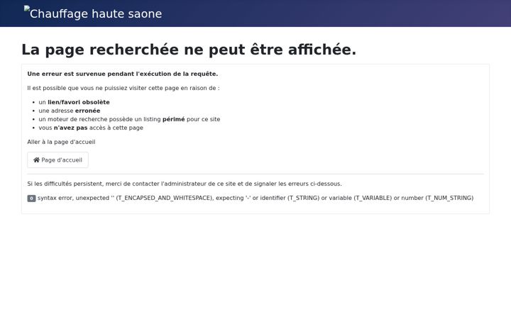 Skjámynd af chauffage-haute-saone.fr