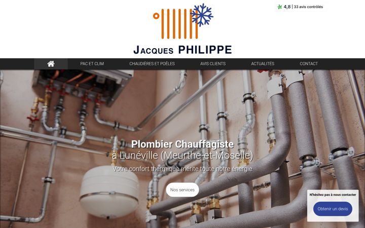 Skjámynd af chauffage-jacques-philippe.fr