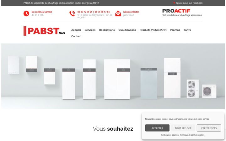 Screenshot von chauffage-pabst.fr