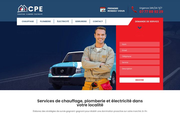 Screenshot von chauffage-plomberie-electricite.fr