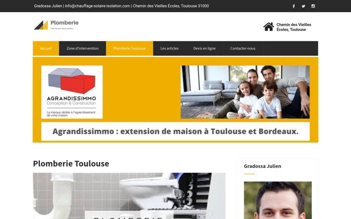 Screenshot of chauffage-solaire-isolation.com