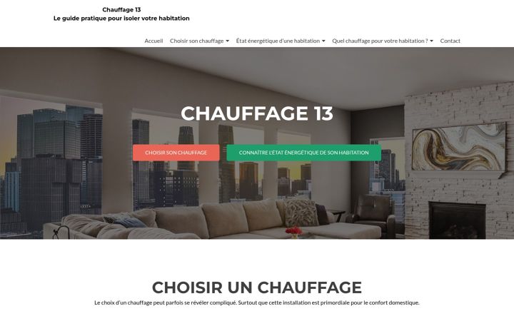 Screenshot of chauffage13.com