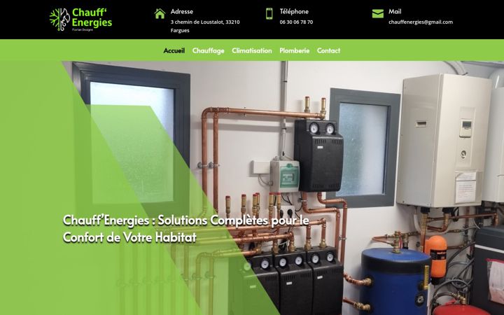 Екранна снимка на chauffenergies33.fr