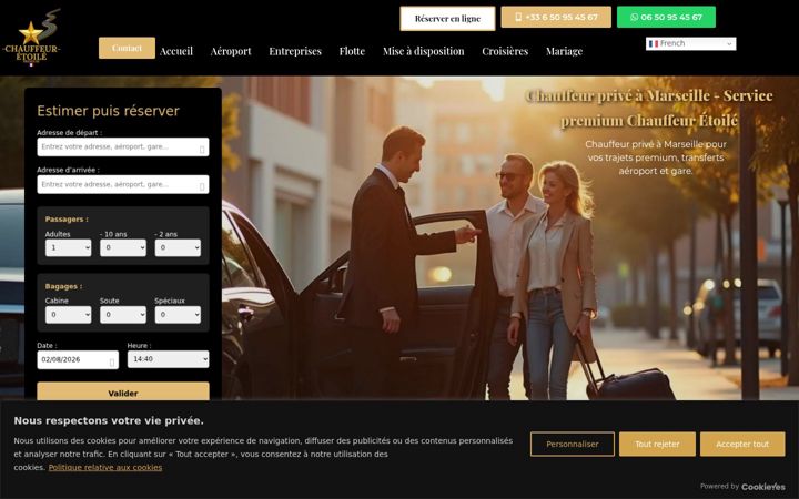 Screenshot of chauffeur-prive-marseille.com