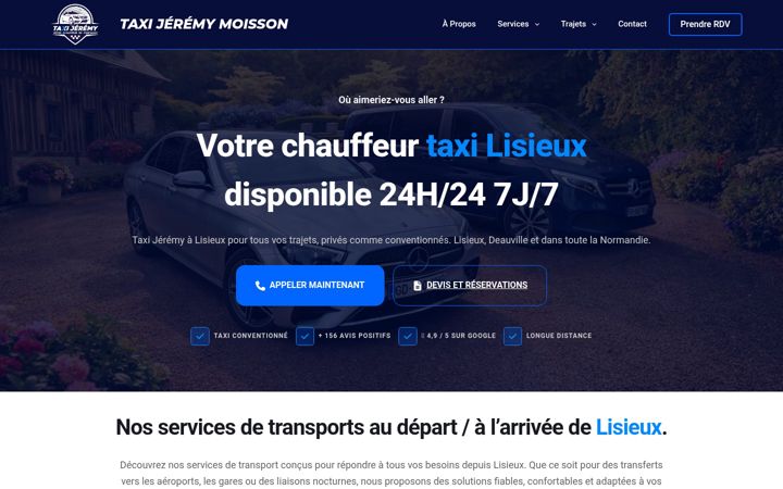 Screenshot di chauffeur-taxi-jeremy.fr