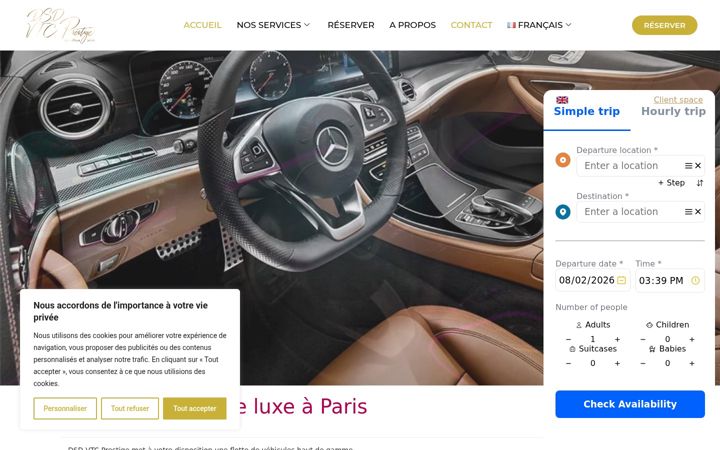 Screenshot of chauffeurs-service.com