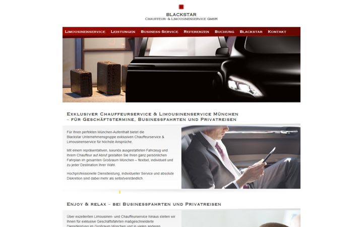 Screenshot of chauffeurservice-muenchen.com