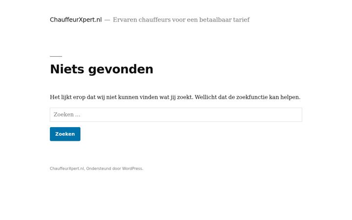 Screenshot ta' chauffeurxpert.nl