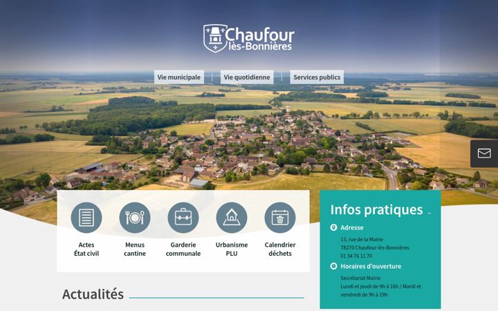 Skjermbilde av chaufourlesbonnieres.fr