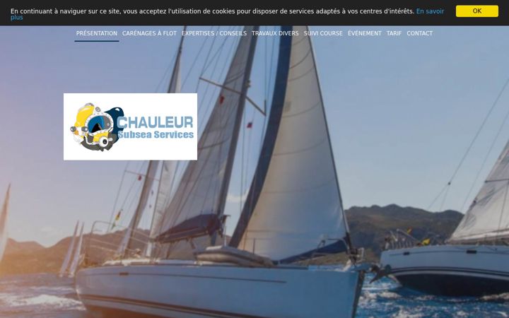 Screenshot of chauleur-subsea-services.com