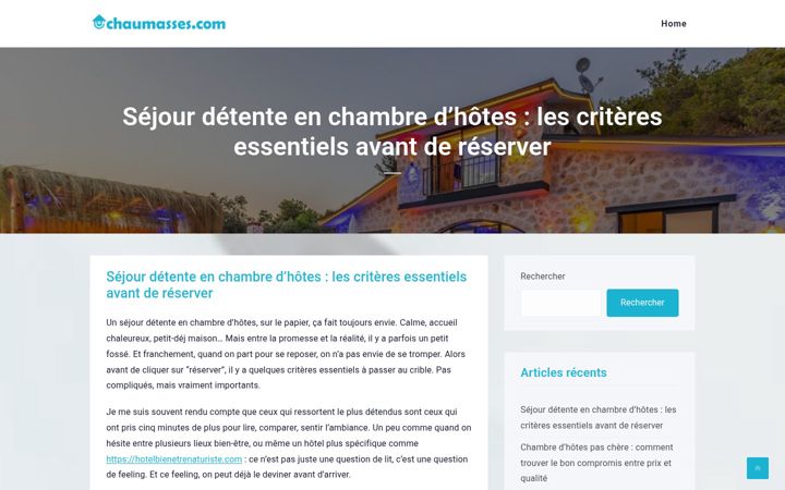 Screenshot of chaumasses.com
