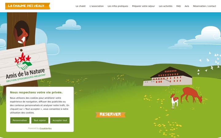 Screenshot of chaumedesveaux.org