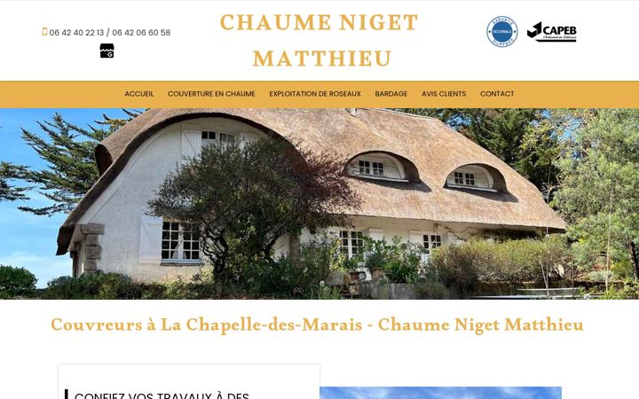 Skjermbilde av chaumenigetmatthieu.fr