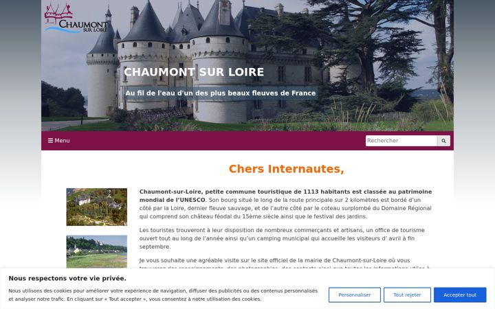 Skjermbilde av chaumontsurloire.fr