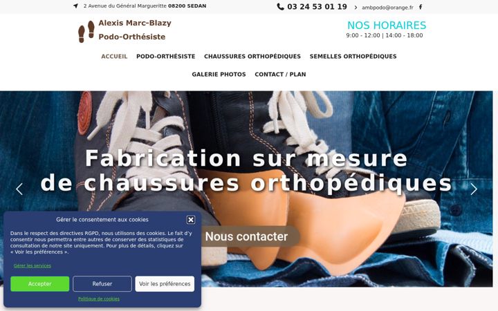 Screenshot of chaussure-orthopedique08.com