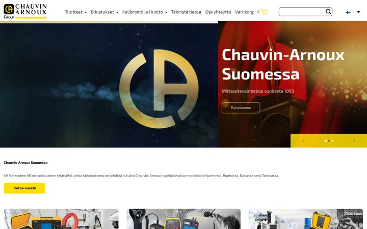 Screenshot di chauvin-arnoux.fi